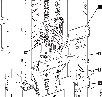 208VDC primary bus bar cables
