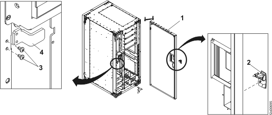 Front cover latch parts