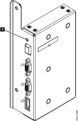 LEDs on the rack identity card
