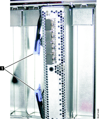 I/O enclosure adapter retention levers