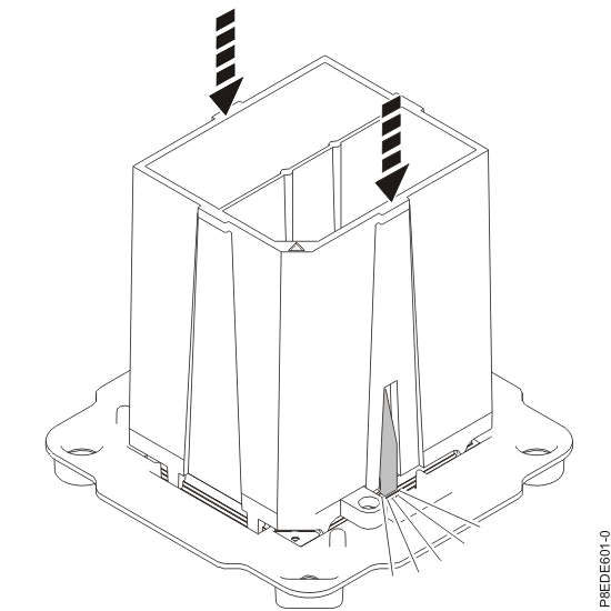 Locking the replacement system processor module in the removal tool