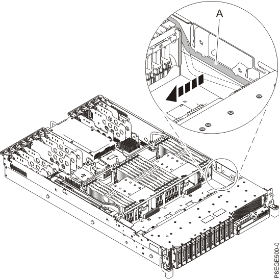 Pulling the I2C cable out from the cable channel