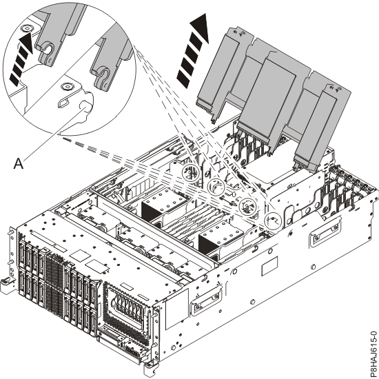 Removing the air baffle
